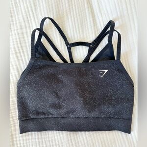 Gymshark M Adapt Fleck Seamless Sports Bra | Mineral Black